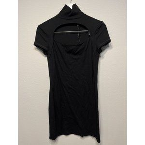 Helmut Lang Cutout Wool Mini Dress Size Medium
